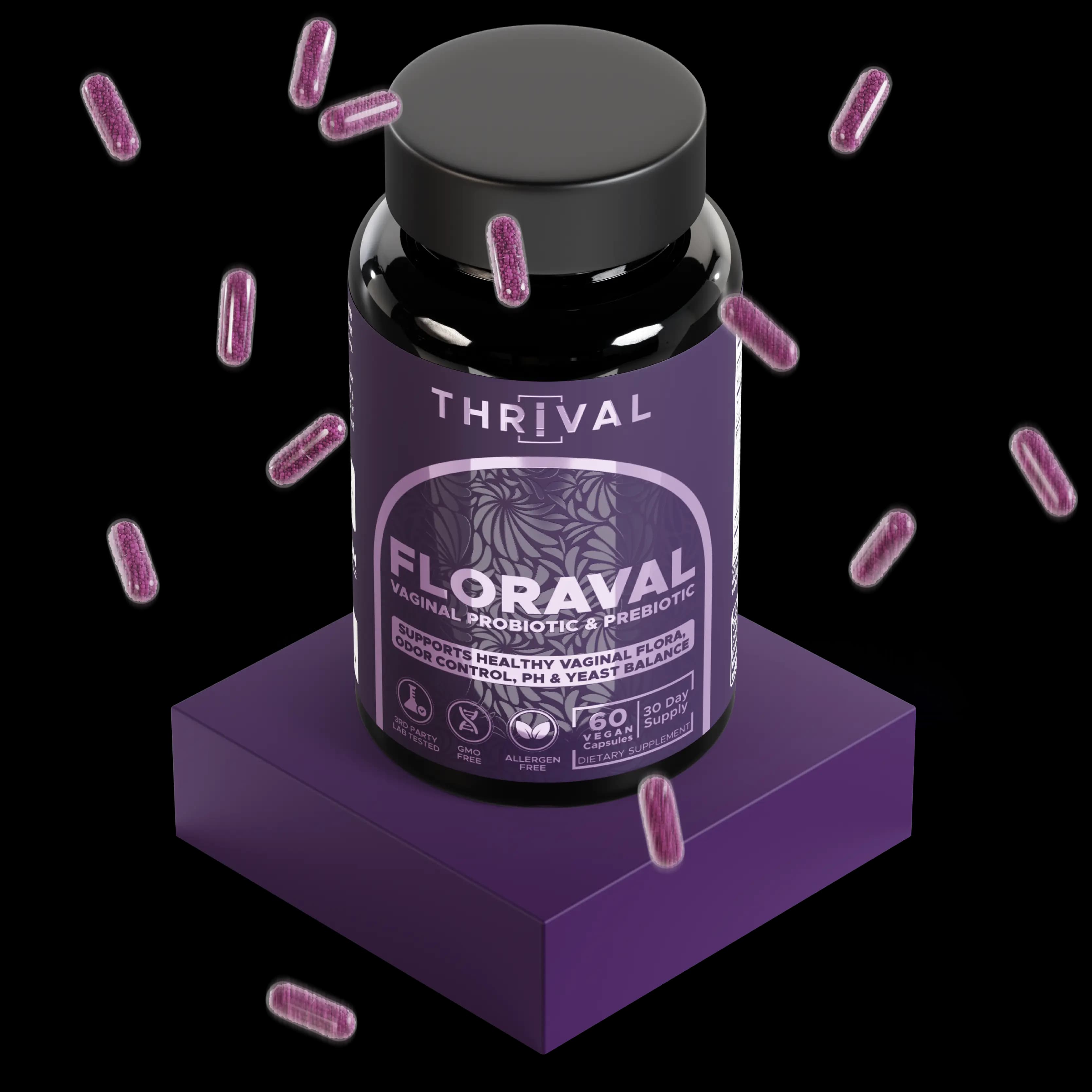 FLORAVAL by Thrival — 60 vegan capsules, 30 day supply